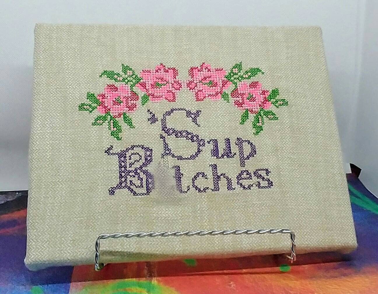 ADULT sup Btches Cross Stitch Embroidery - Etsy Ireland