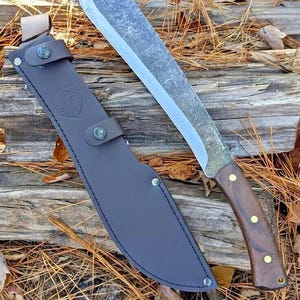 Handmade 25" Carbon steel Condor Juggalo Machete With Leather Sheath Best Gift Men's