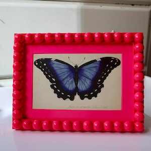 Custom 5x7 Glossy Lacquered Hand Painted Bobbin Bobble Frame