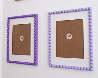 Custom 11x14 Glossy Beaded Hand Painted Bobbin Frame