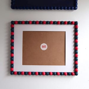 Alternating Color Custom Glossy Wooden Bobbin Frame Bobble Frame Alternating Color Bobbins