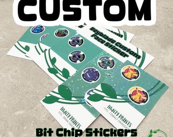 CUSTOM Beyblade X Bit Chip Stickers