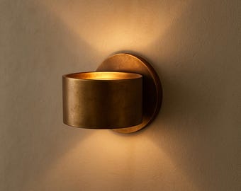 New Aged Brass Wall Sconce Light, Minimalist Bedside Lamp, Home Decoration Lamps