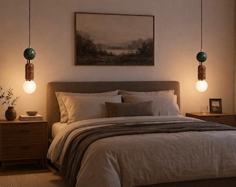 Marble Pendant Light, Handmade Chandelier Lighting, Brass Light Pendant, Kitchen Island Chandelier