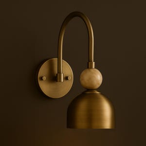 Handmade Brass Finish Wall Sconce Light, Brass Wall Light Sconce, Hallways Sconce Light, Indoor Wall Lamp, Mid Century Modern Wall Sconce