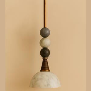Gemstone Pendant Light, Modern Brass Ceiling Lamp, Light Pendant, Bedside Ceiling Lamp, Bathroom Lights