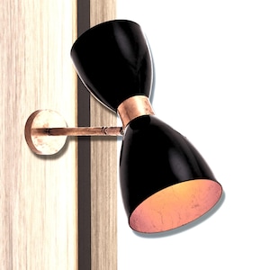 Brass Wall Sconce Light, Mid Century Modern Brass Sconce, Wall Light Sconce, Indoor Wall Lamp, Handcrafted Italian Brass Light fixture