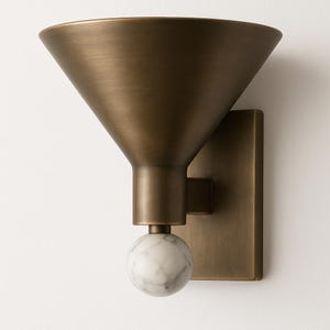 Brass Wall Light Modern Sconce, Mid Century  Wall Light Sconce, Hallway Wall Lamp, Side Bed Reading lamp, Handmade Brass Finish Sconce