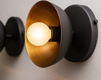 Handmade Brass Wall Sconce Light, Modern Light Fixture