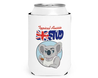 Divertida funda australiana para enfriador de latas, perfecta para fiestas, regalos para amantes de la cerveza, ideal para barbacoas, celebraciones de verano, artículos para beber