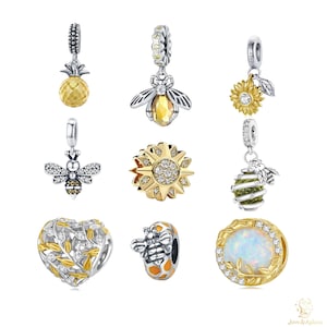 Assorted Collection II Charms - Silver, Gold, and Rose Gold Plated Compatible with Charm Pendant Bracelet Necklace