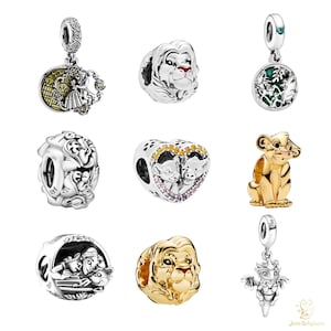 Disney Themed Collection I Charm - Sterling Silver Compatible with Charm Pendant Bracelet Necklace