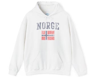 Norge Flag Hoodie | Norway Flag Graphic Hoodie