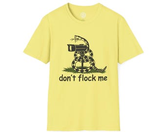 Dont Flock Me snake with camera T Shirt | surveillance humor tee