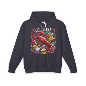Louisiana Crawfish Boil Hoodie, Seafood Lover Gift, Southern Charm, Sweatshirt,