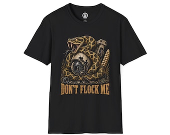 Don't Flock Me T-Shirt | Freedom Rights Privacy Snake Graphic Tee