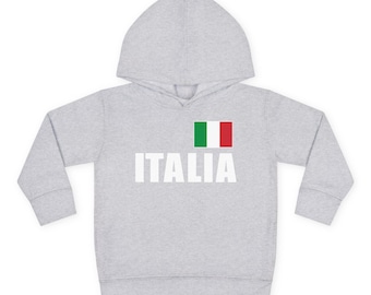 Italy Flag Toddler Pullover Hoodie | Italian Kids Hoodie