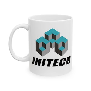 Initech-mok met logotechnologie | Keramische koffiekop voor kantoorruimte