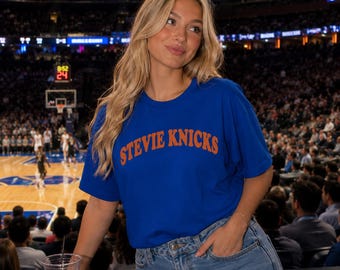 Stevie Knicks Swift Retro New York Basketball T-Shirt