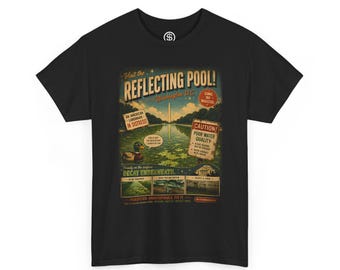 Visit Reflecting Pool Funny Algae Paint Peel Design T-Shirt | Washington D.C. Travel Humor