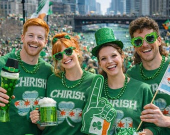 Camiseta irlandesa del Día de San Patricio de Chicago / Camiseta con trébol de Chicago