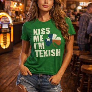 Kiss Me, ich bin Texish Texas St Patrick's Day T-Shirt