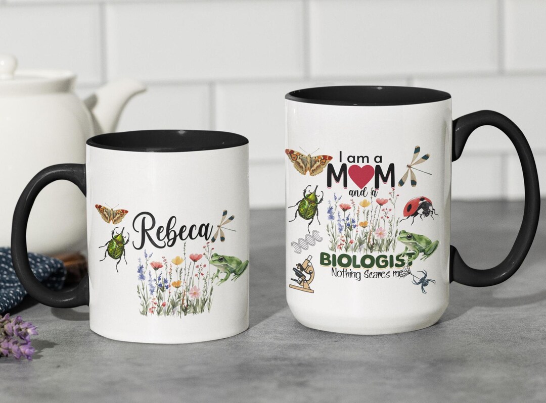 Personalized Funny Biology Mother's Day Gift, Custom Biologist Mom Mug ...