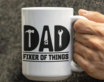 Dad Tools Mug, Dad Birthday Gift, Father's Day Gift, Handyman Mug, Funny Dad Mug, Gifts For Dad, Husband Gift, Mechanic Dad, Fathers day Mug