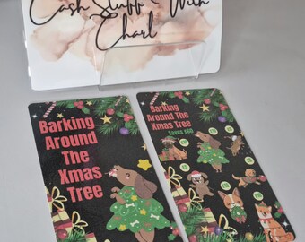 Christmas 'PET' themed Saving Challenge Trackers.