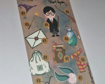 Harry Potter Themed savings challenges trackers/dashboards/Budget sheet