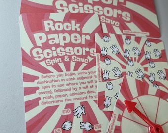 Rock Paper Scissors Spin & Save Savings Challenge