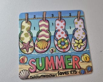 SUMMER Mini Saving Single Trackers/Bookmarks