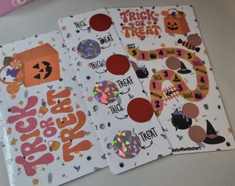 Halloween Themed saving challenge trackers.
