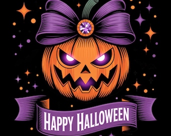 Retro-Halloween-Kürbis-Clipart-Bundle, Vintage-Halloween-SVG, Gruselig-niedlicher Kürbis (PNG), Halloween-Sublimationsdesign, Kommerzielle Nutzung