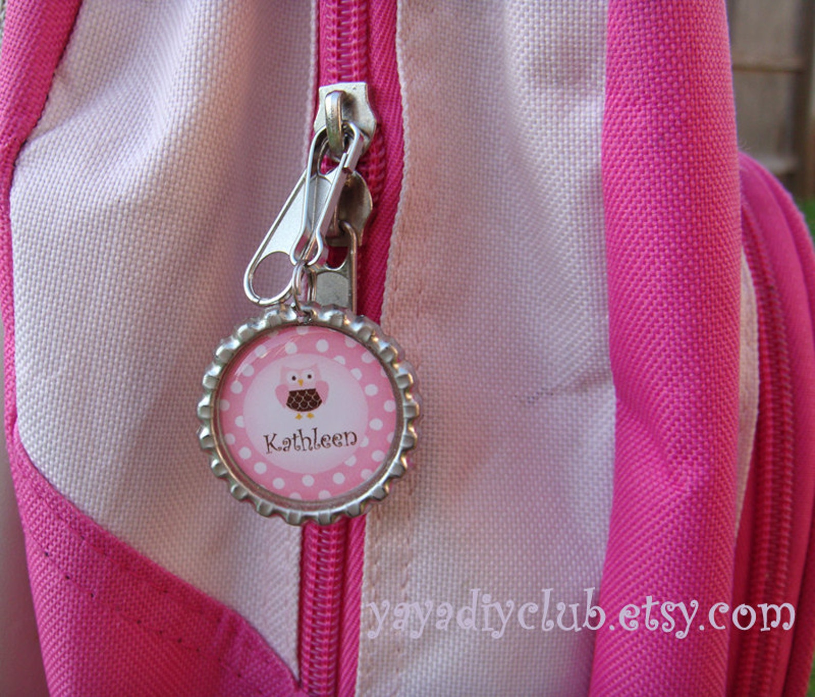 Personalized Name Backpack Tags Luggage Tag Zipper Pull Etsy