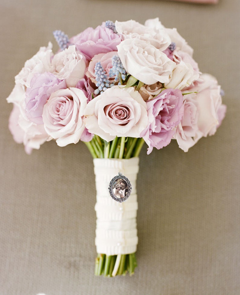 Custom Photo Bouquet Charm Wedding Bouquet Charm Victorian Etsy