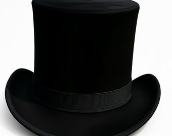Cartola preta vitoriana steampunk para cosplay