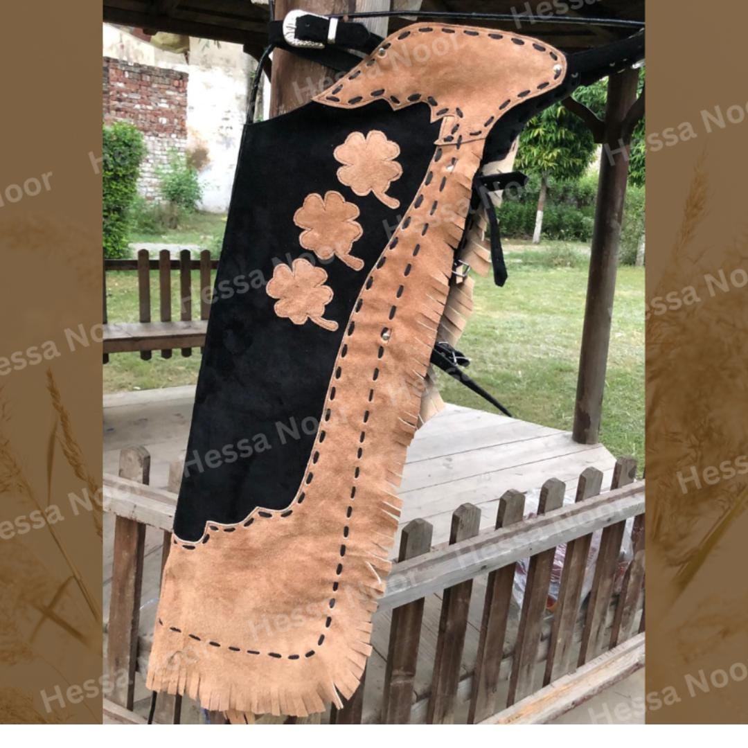 Chaparedas Bull Riding Chaparreras de cuero para rodeo: chaparreras vaqueras personalizadas ...