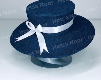 Cappello da sposa in lycra e tulle per il giorno dell'insediamento di Melania Trump, stile vittoriano Steampunk