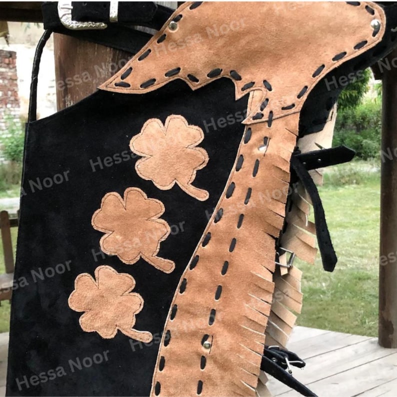Chaparedas Bull Riding Chaparreras de cuero para rodeo: chaparreras vaqueras personalizadas ...