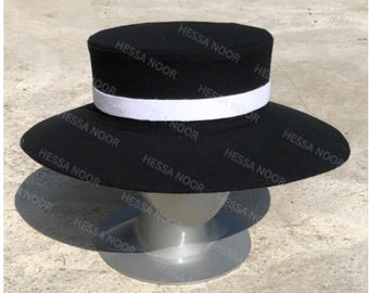 Cappello a cilindro in lana ispirato a Melania Trump: cappello da inaugurazione in stile vittoriano