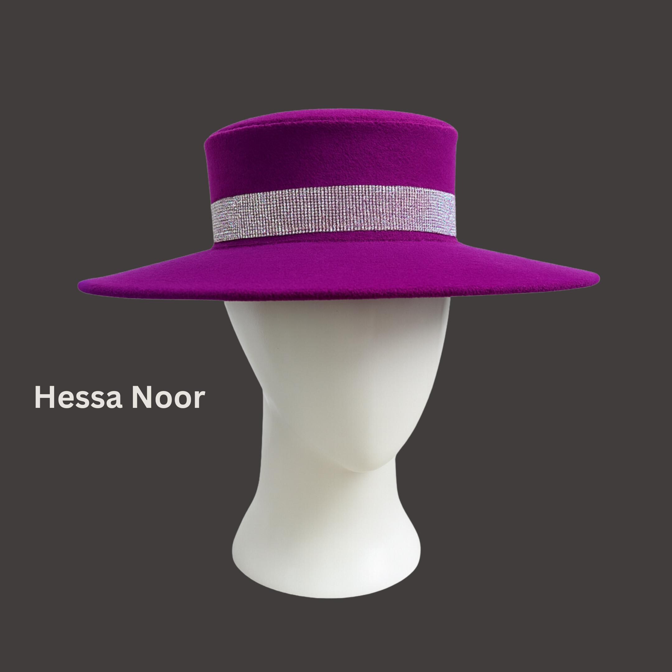Chic Magenta Fedora Hat Purple Fedora Hat, Vegan Felt Stiff Brim Hat, Hatsquare Men  main image 2