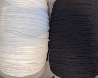 15 yards white fabric spaghetti strap cord