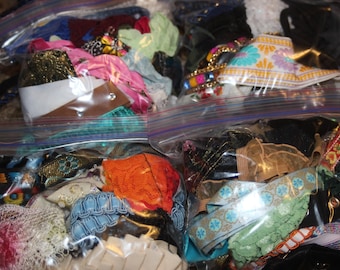Random Assortment Grab Bag LOT Remnant sewing trims