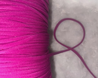 10 yards magenta CORD hollow strap string corset ties 1/4" wide