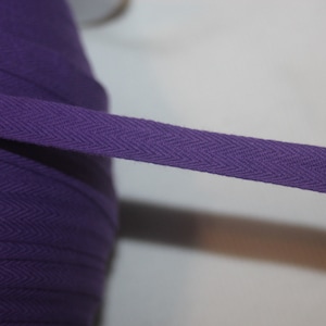 20 yards purple grape Cotton sewing craft supplies supply mask ties Twill Tape 1/2&quot; wide