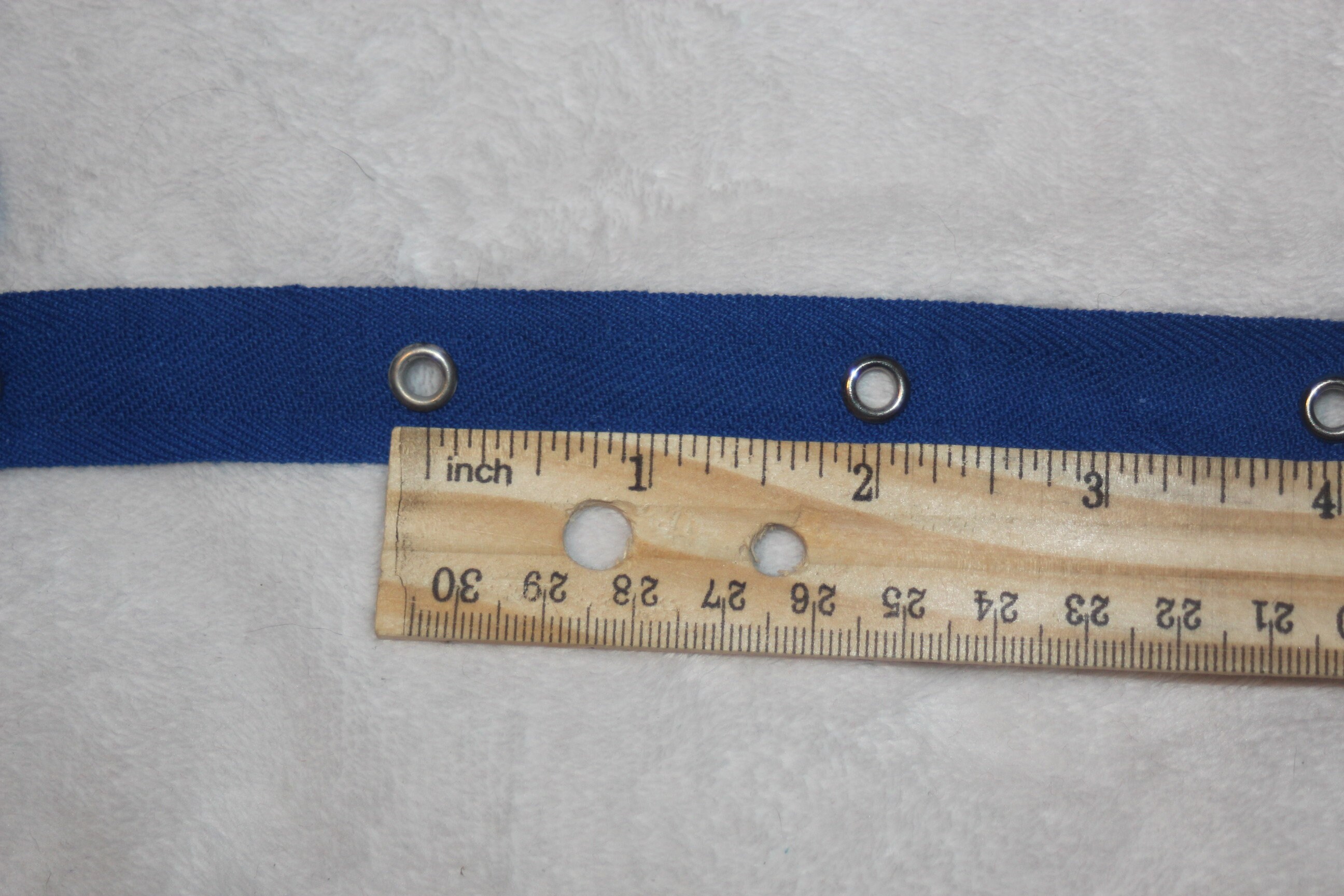 4 Yards Cobalt Royal Blue Cotton Silver Grommet Twill Trim - Etsy