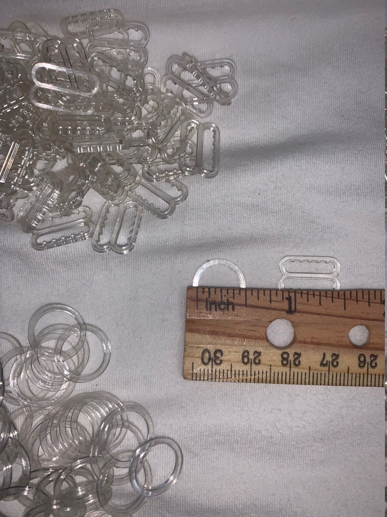 5 Dozen 60 Pieces CLEAR or WHITE Plastic Bra Strap Adjuster Etsy