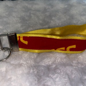 University of Southern California USC scrunchie Elastic Wrist Key FOB Keychain College NCAA Flat Nylon Webbing