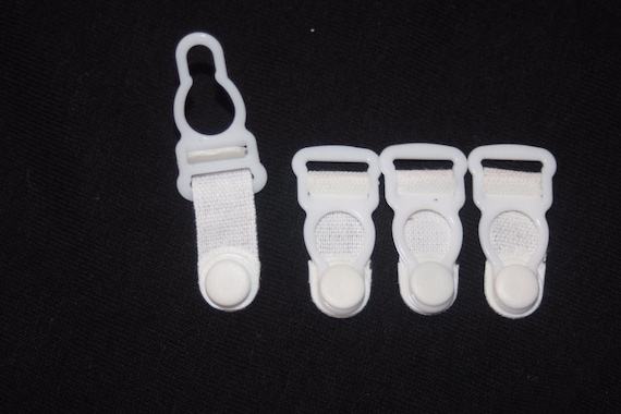 Lot 12 Pair (24 Pieces) White Plastic Nylon Garter Belt Hook Hooks Lingerie  Cloth Sewing - Etsy Israel